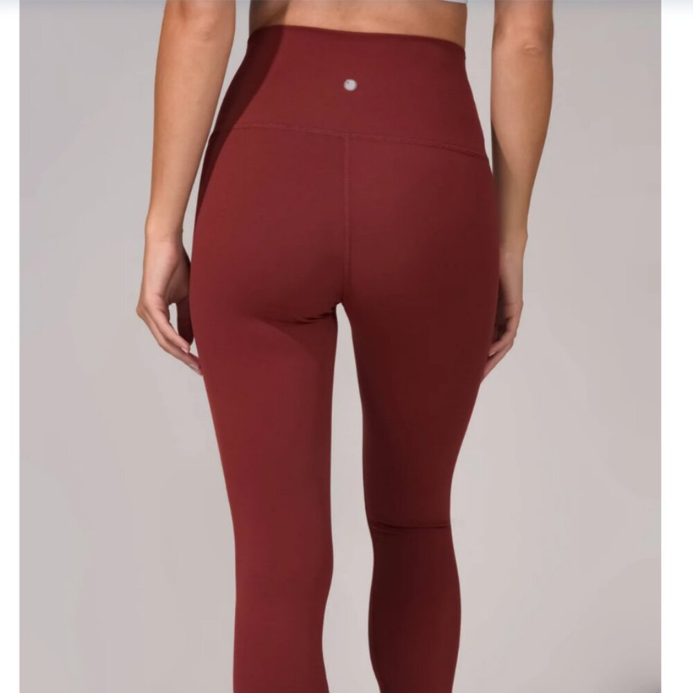 90 Degree By Reflex Burgundy Active Leggings Athleisure XL - Picture 6 of 8